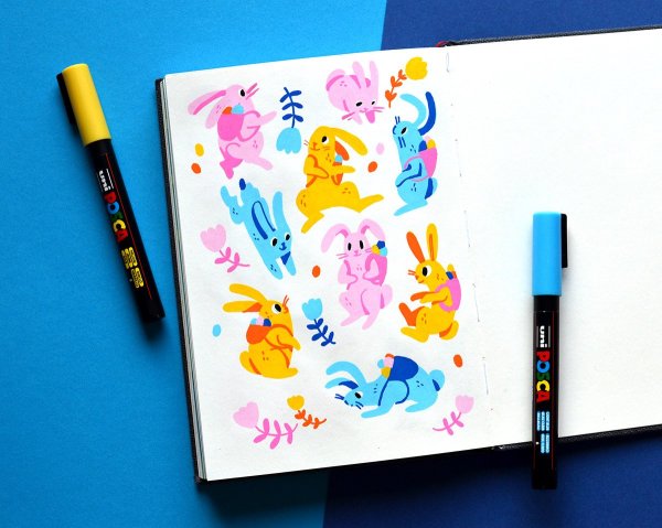 Рисунки маркерами Posca