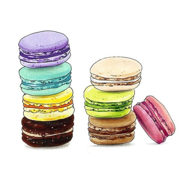 Скетчи маркерами емааруны