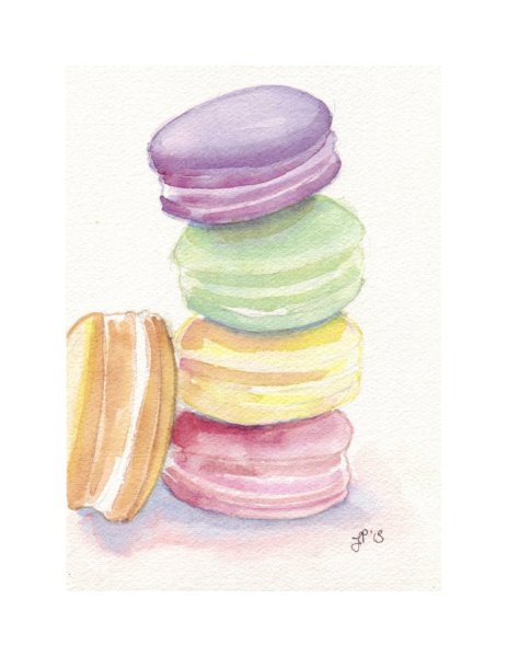 Акварельные макаронс