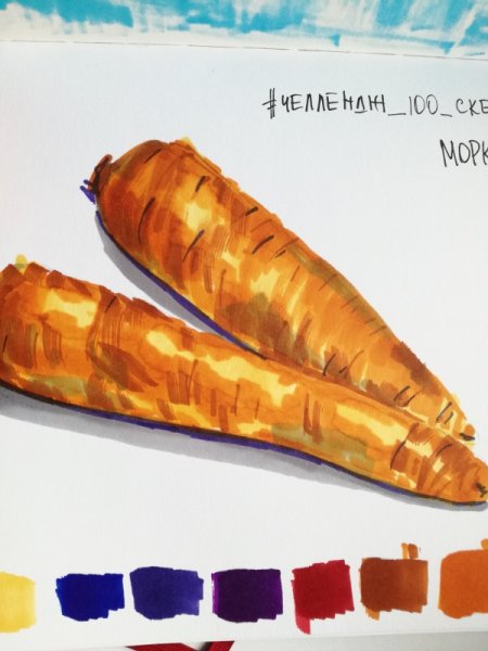 Скетчи маркером Vista artista