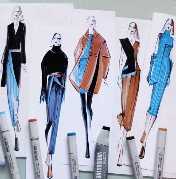 Маркеры для дизайнеров одежды