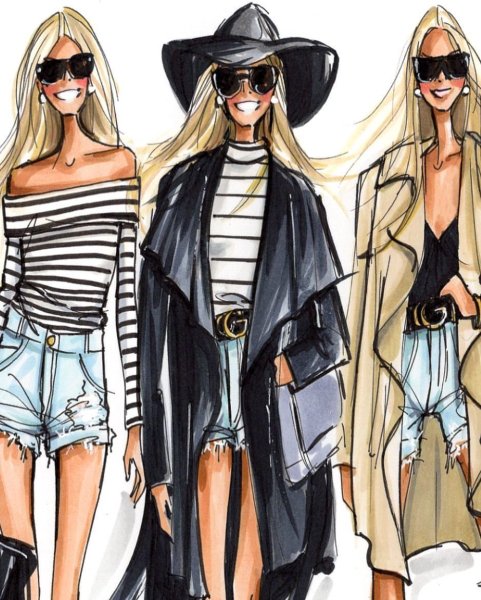 Модные иллюстрации