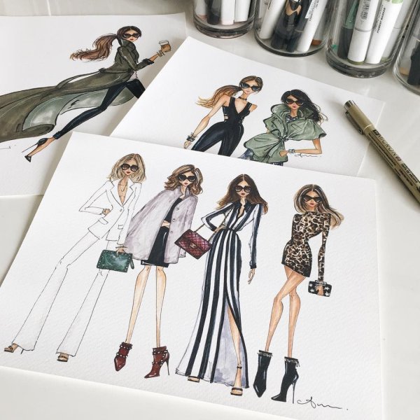 Фэшн скетчинг