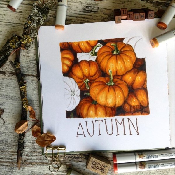 Осенний скетч