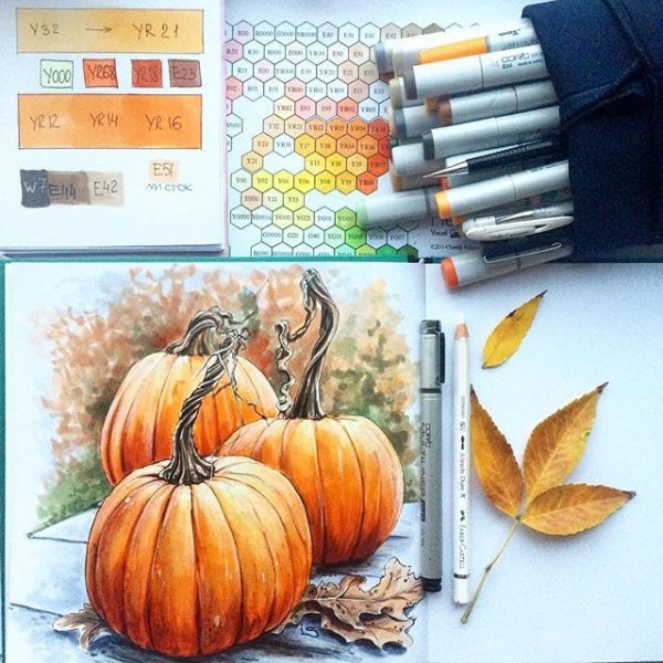 Осенний скетч