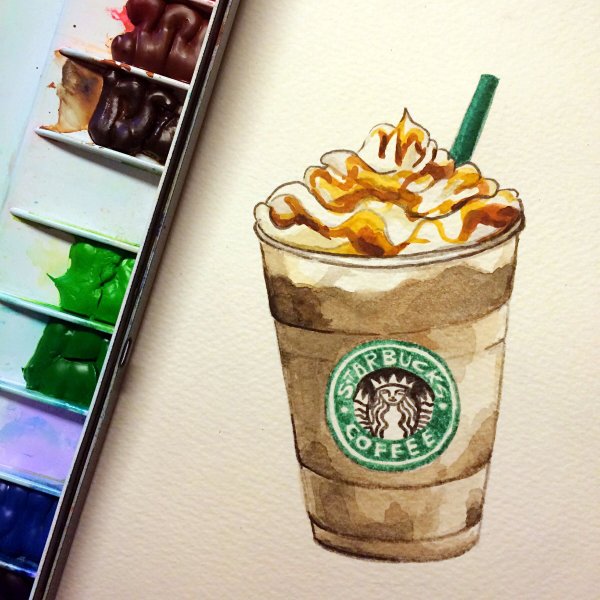 Скетч кофе Старбакс