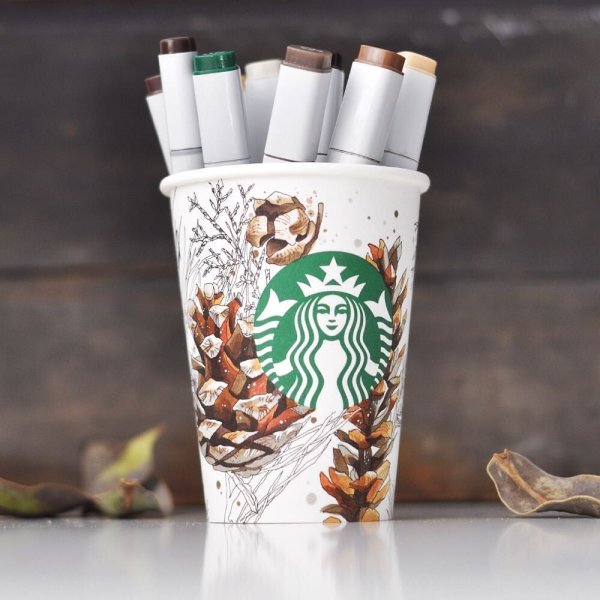 Скетч кофе Старбакс