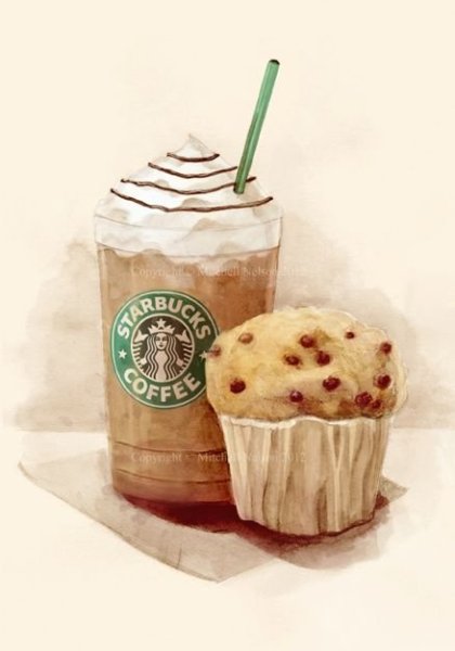 Скетч кофе Старбакс
