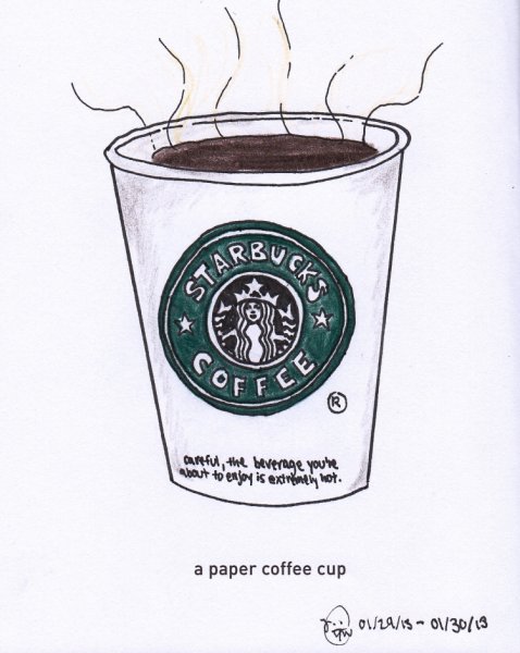 Старбакс рисунок карандашом