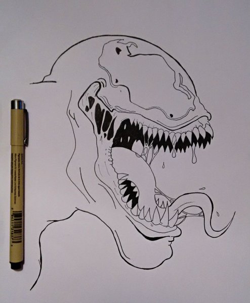 Веном для рисования маркерами