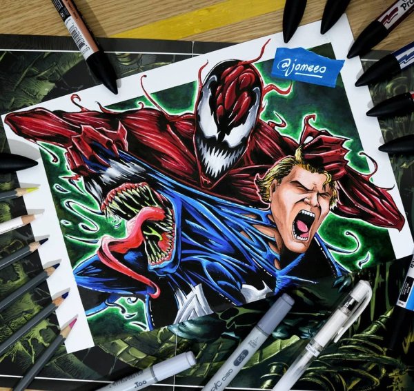 Веном фломастером