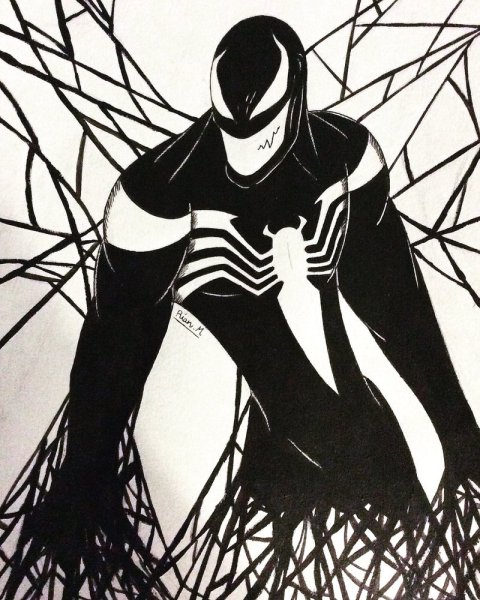 Веном рисунок детский