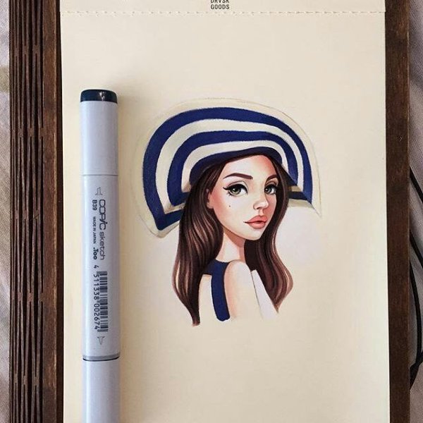 Лера Кирьякова маркерами