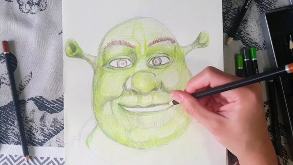 Шрек рисунок