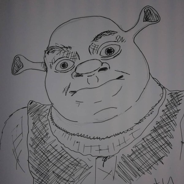 Шрек для рисования