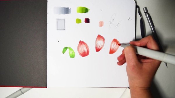 Пошаговые уроки рисования маркерами