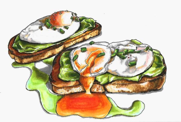 Нарисовать бутерброд