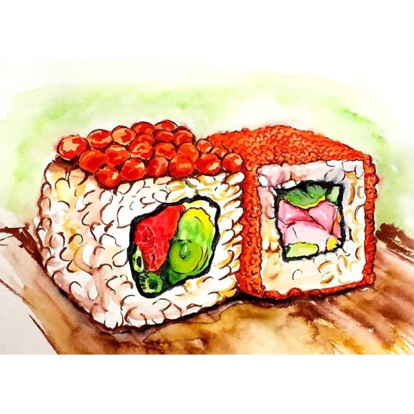 Бутерброд маркерами