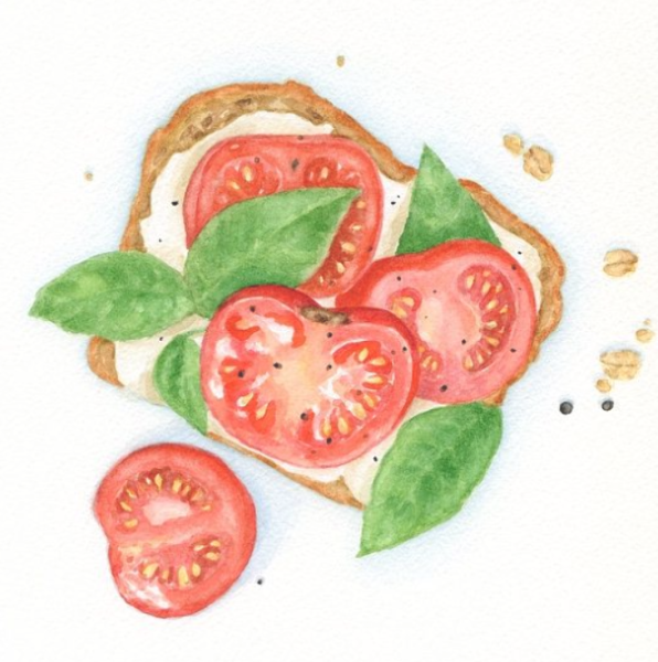 Салат акварель