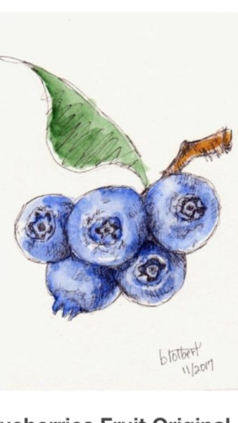 Акварельные ягоды на прозрачном фоне