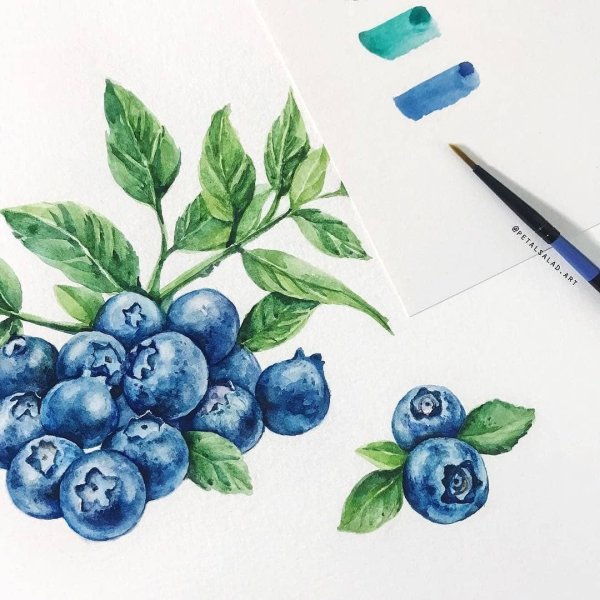 Стилизованная черника