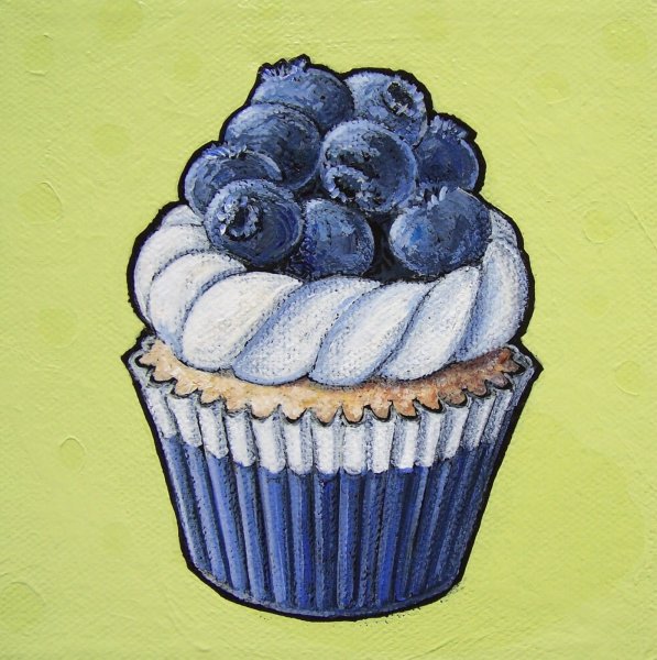 Черника Ботанический рисунок