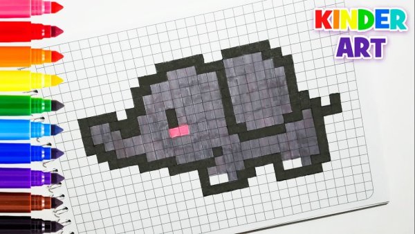 Слон по клеточкам