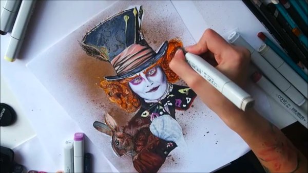 Рисунки маркерами