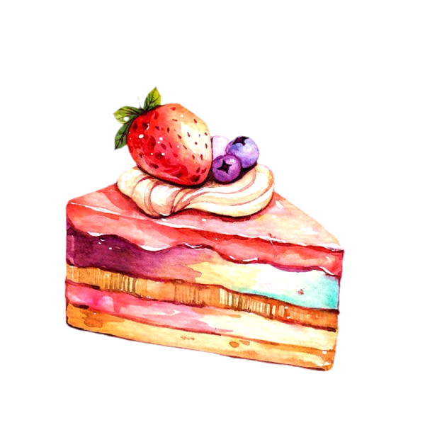 Сладости акварель