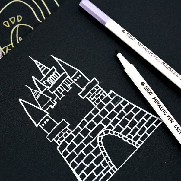 Рискунки чёрной ручкой