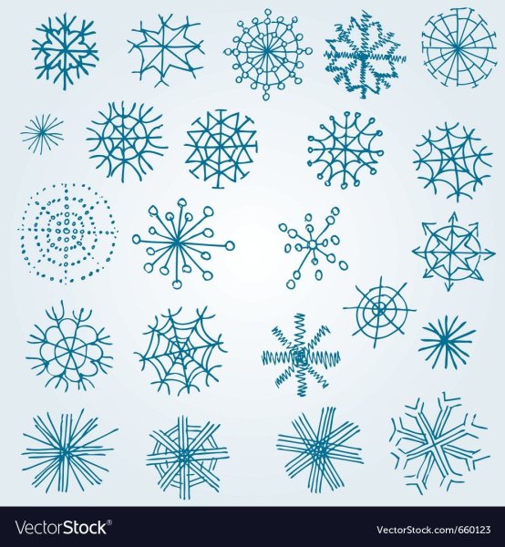 Снежинки рисование мелкая