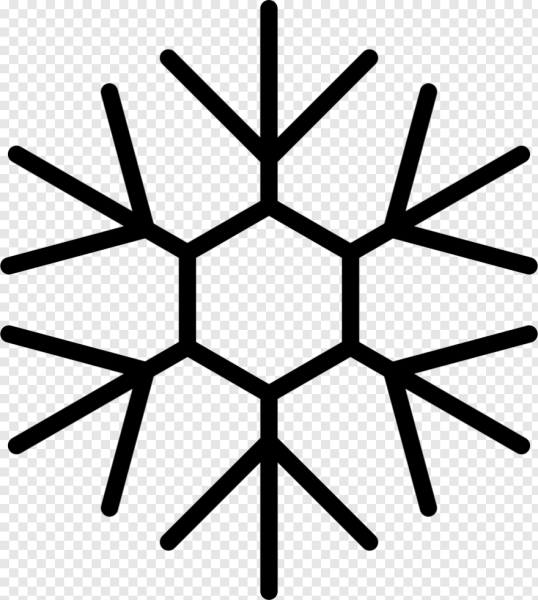 Нарисованная Снежинка фломастером для детей