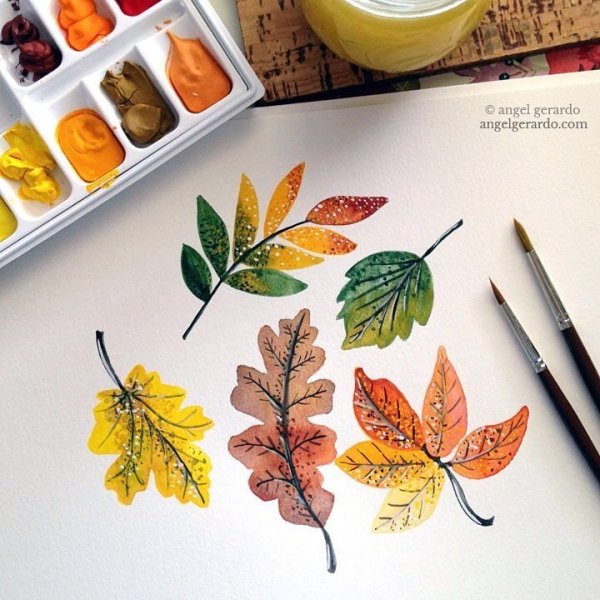 Скетчи маркерами Хэллоуин тыква