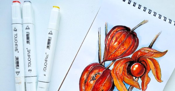 Рисунки спиртовыми маркерами плитку шоколада