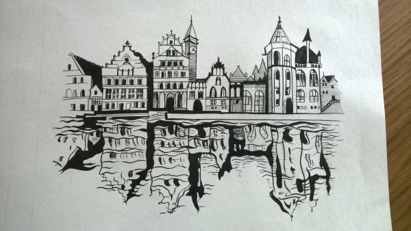 Графика маркерами и линерами