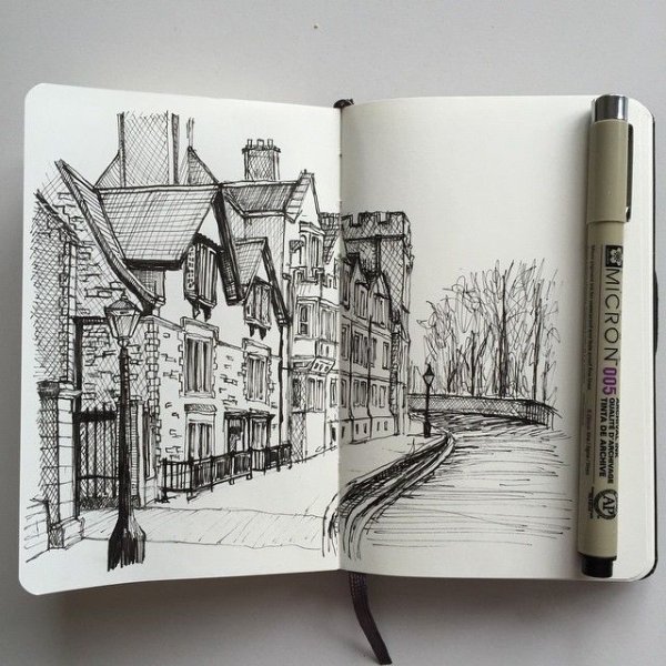 Moleskine скетчбук ручка