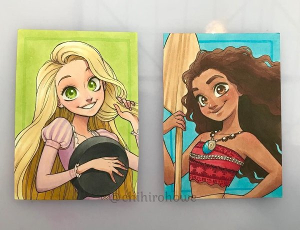 Рапунцель маркерами