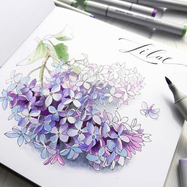 Открытки фломастерами