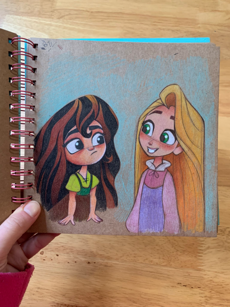 Нарисовать Рапунцель карандашом