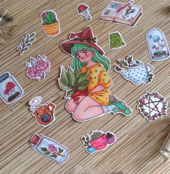 Рисунки спиртовыми маркерами