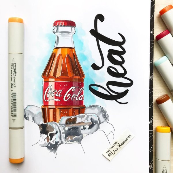 Скетчи маркерами