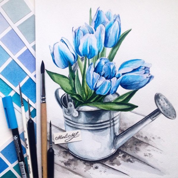 Глаз нарисованный ручкой