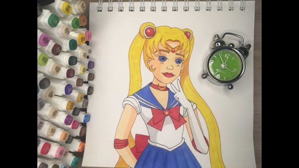 Sailor Moon маркерами