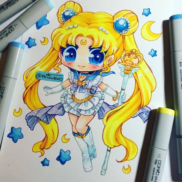 Sailor Moon маркерами
