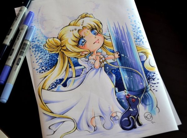 Рисунки аниме Сейлор Мун