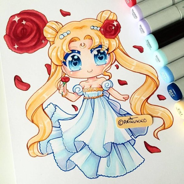 Sailor Jupiter маркерами