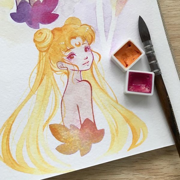 Sailor Moon маркерами