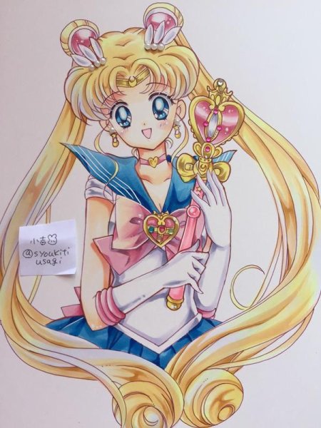 Сейлормун рисовка