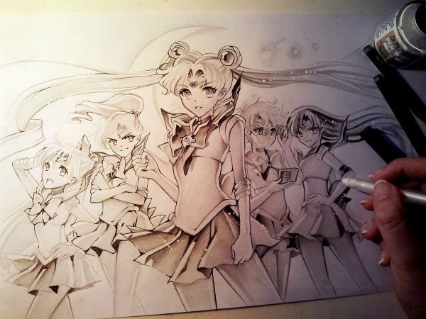 Sailor Moon скетчи