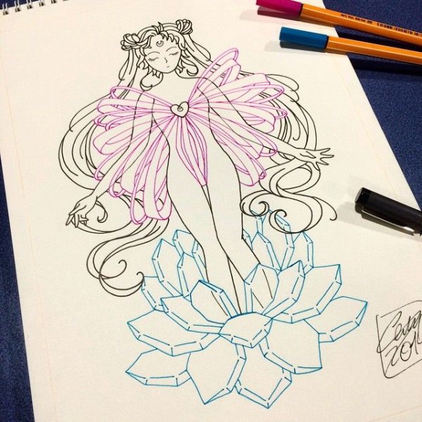 Рисунки аниме Сейлор Мун